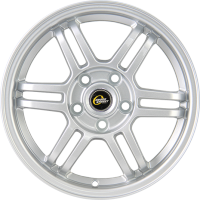 Cross Street CR-10 6x14 4x100 ET 43 Dia 60.1 (Silver)