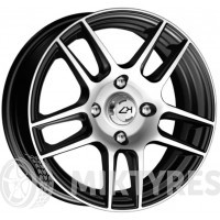 Aero A1605 (КС605) 6x15 4x98 ET 30 Dia 58.5 (Silver)