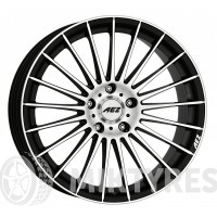 Aez Valencia 8x18 5x105 ET 40 Dia 56,6 (Черный с полированной лицевой поверхностью)
