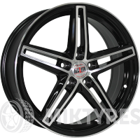 Alcasta M43 7x18 5x114,3 ET 40 Dia 66,1 (Черный с полированной лицевой поверхностью)