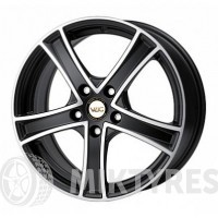 DLW (Deluxe Wheels) OG-1 7x17 5x105 ET 42 Dia 56,6 (Black Matt Polish)