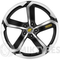 Dotz Hanzo 7,5x17 5x112 ET 48 (Черный с полированной лицевой поверхностью)