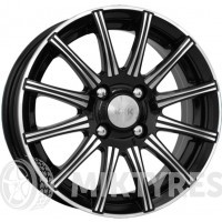 КиК Сиеста (КС477) 5x13 4x100 ET 35 Dia 67.1 (черный алмаз)