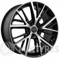LegeArtis Concept LX522 8x19 5x114.3 ET 30 Dia 60.1 (Черный с полированной лицевой поверхностью)