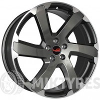 LegeArtis Concept V506 8x18 5x108 ET 42 Dia 63,3 (Антрацитовый с полированным ободом)