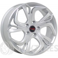 LegeArtis Concept Ci543 7x17 5x114,3 ET 38 Dia 67,1 (Серебристый с полированной лицевой поверхностью)