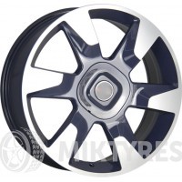 LegeArtis Concept H511 6.5x17 5x114.3 ET 50 Dia 64.1 (Темно-синий с полированной лицевой поверхностью)