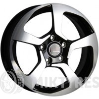 LegeArtis Concept NS512 6.5x16 5x114.3 ET 40 Dia 66.1 (Черный с полированной лицевой поверхностью)