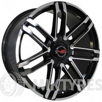 LegeArtis Concept PR505 9.5x20 5x130 ET 50 Dia 71.6 (Черный с полированной лицевой поверхностью)