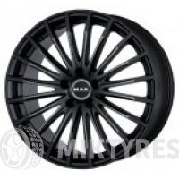 Mak Fatale 7.5x17 5x112 ET 43 Dia 76 (white and black)