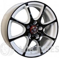 NZ F46 6.5x16 5x112 ET 33 Dia 57.1 (Белый с черными элементами)