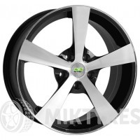 Nitro Y201 7x16 4x108 ET 32 Dia 65.1 (Черный с полированной лицевой поверхностью)