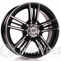 Nitro Y3118 5.5x14 4x98 ET 14 Dia 58.6 (Черный с полированной лицевой поверхностью)