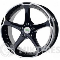 Nitro Y519 8x18 5x114.3 ET 40 Dia 66.1 (Черный с полированной лицевой поверхностью)