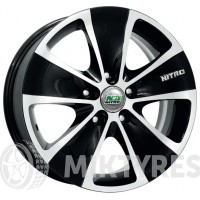 Nitro Y739 6x15 4x114,3 ET 45 (Черный с полированной лицевой поверхностью)