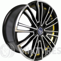 YST X-17 8x18 5x114.3 ET 35 Dia 60.1 (Черный с полированной лицевой поверхностью)