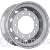 Accuride RZB36608OE 11.8x22.5 10x335 ET 135 Dia 281 (silver)
