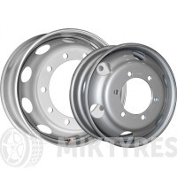 Asterro Steel 6x16 6x222.25 ET 125 Dia 164 (silver)