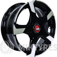 Ё-wheels E21 5.5x14 4x98 ET 35 Dia 58.6 (BKF)