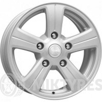 K&K Барс 7x16 5x139.7 ET 40 Dia 98 (silver)