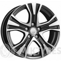 K&K KC673 7x17 5x112 ET 49 Dia 57.1 (алмаз черный)