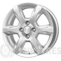 K&K KC693 6x15 4x100 ET 48 Dia 54.1 (silver)