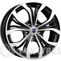 K&K KC701 6x15 5x100 ET 38 Dia 57.1 (алмаз черный)
