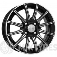 K&K Сиеста 5x13 3x98 ET 35 Dia 60.2 (алмаз черный)