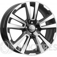 K&K KC874 (Vesta Cross) 6.5x17 5x114.3 ET 50 Dia 66.1 (алмаз черный)