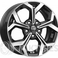 K&K KC878 6.5x16 5x108 ET 50 Dia 63.3 (алмаз черный)