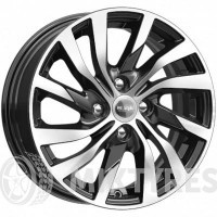 K&K KC882 6x15 4x100 ET 46 Dia 54.1 (алмаз черный)