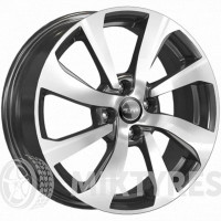 K&K KC893 6x16 4x100 ET 49 Dia 54.1 (алмаз черный)