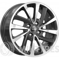 K&K KC899 6x15 4x100 ET 37 Dia 60.1 (алмаз черный)