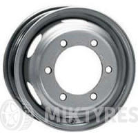 KFZ 8360 5.5x15 6x205 ET 115 Dia 161 (silver)