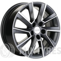 Khomen 1604 6x16 5x100 ET 38 Dia 57.1 (GFP)