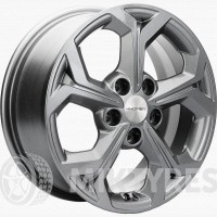 Khomen 1606 6.5x16 5x114.3 ET 50 Dia 66.1 (grey)