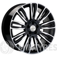 Khomen 2004 8.5x20 5x120 ET 45 Dia 72.6 (Dark Chrome)