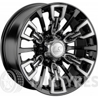 LS Wheels 1363 8x17 6x139.7 ET -15 Dia 106.1 (BKF)