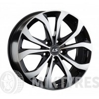 LS Wheels 843 7x17 5x114.3 ET 45 Dia 67.1 (BKF)