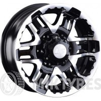 LS Wheels 894 6.5x15 6x139.7 ET 0 Dia 106.1 (BKF)