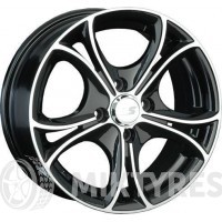 LS Wheels LS393 7.5x17 5x112 ET 45 Dia 57.1 (BKF)