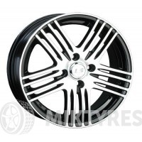 LS Wheels NG278 6x15 4x98 ET 35 Dia 58.6 (GMF)