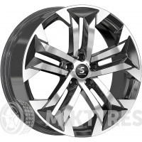 Premium Series КР015 7.5x19 5x108 ET 46 Dia 63.4 (Diamond guartz)