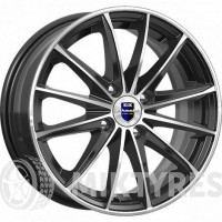 Rapid Пойнт Бланк 6x15 4x100 ET 40 Dia 60.1 (алмаз черный)