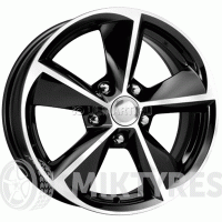 КиК Skoda Octavia (КСr749) 7x17 5x112 ET 48.5 Dia 57.1 (черный алмаз)