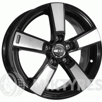 КиК Кон-Тики 6.5x16 5x108 ET 42 Dia 67.1 (черный алмаз)