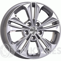 Скад KL-295 6x16 4x100 ET 49 Dia 54.1 (Насыщенный серебристый)