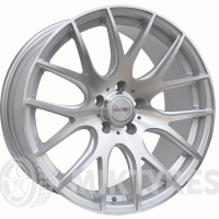 Vissol V-001 9.5x18 5x100 ET 35 Dia 57.1 (Silver cut)