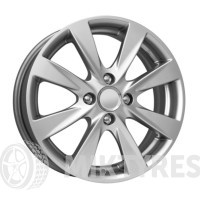 КиК KC581 6x15 4x100 ET 48 Dia 54.1 (Черный с полированной лицевой поверхностью)