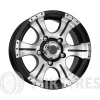 КиК Байконур (КС465) 8x16 5x139.7 Dia 110.1 (черный алмаз)